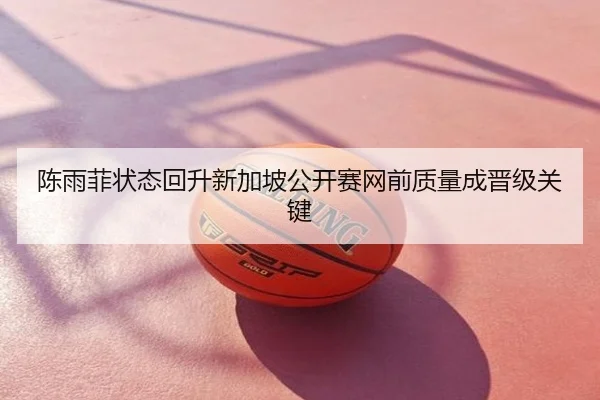 陈雨菲状态回升新加坡公开赛网前质量成晋级关键